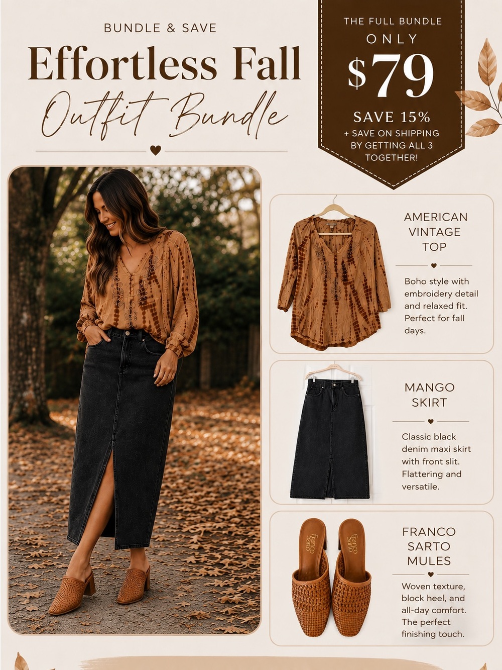 Franco Sarto Woven Leather Mules in Cognac Brown - Picture 10 of 10